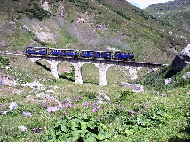 Dampfbahn Furka-Bergstrecke in Oberwald