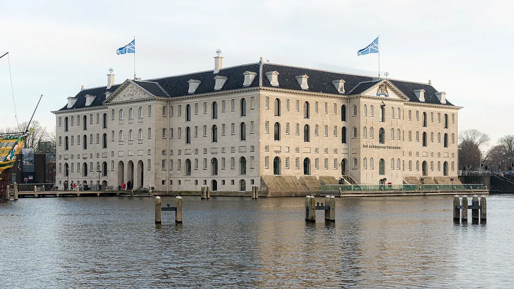 Het Scheepvaartmuseum in Amsterdam