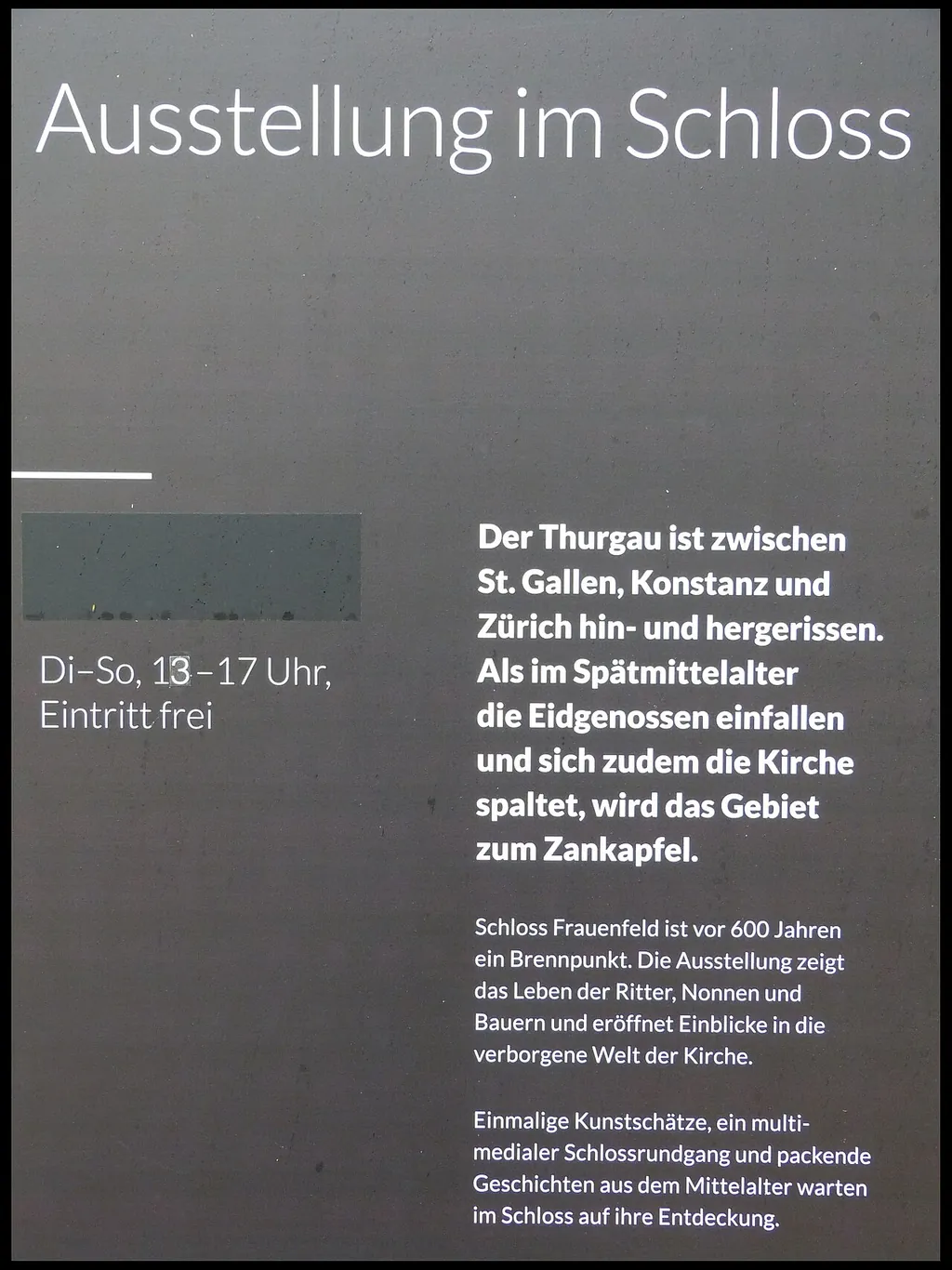 Historisches Museum Thurgau in Frauenfeld